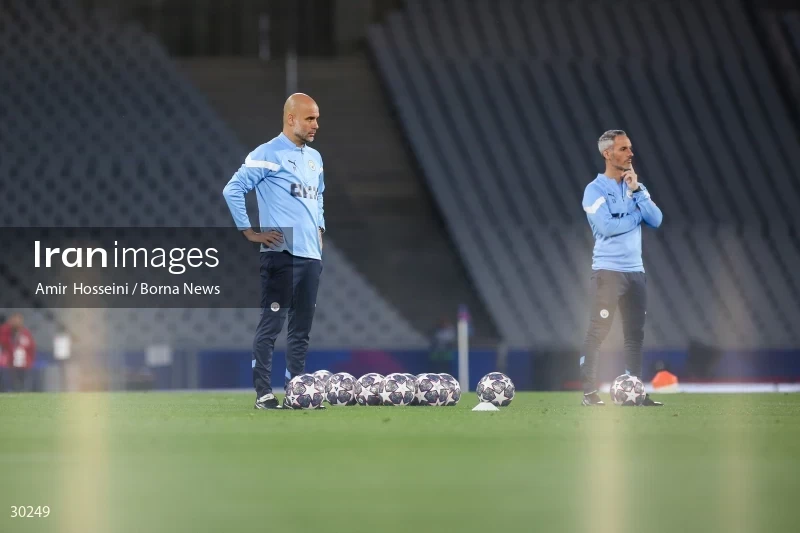 Manchester City training session before the UEFA Champions League Final match