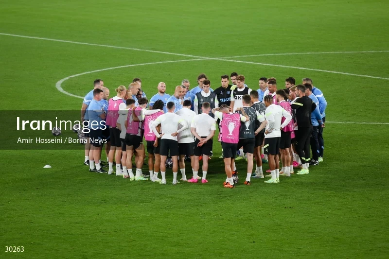 Manchester City training session before the UEFA Champions League Final match