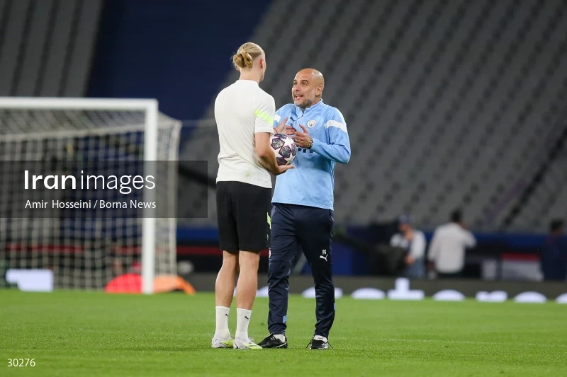 Manchester City training session before the UEFA Champions League Final match