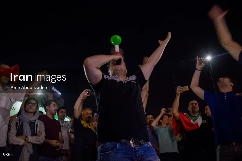 Celebration of qualification for 2018 FIFA World Cup in Iran