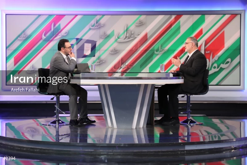 Alireza Zakani on the "Safe Aval (Prime Row)" program on the News Network