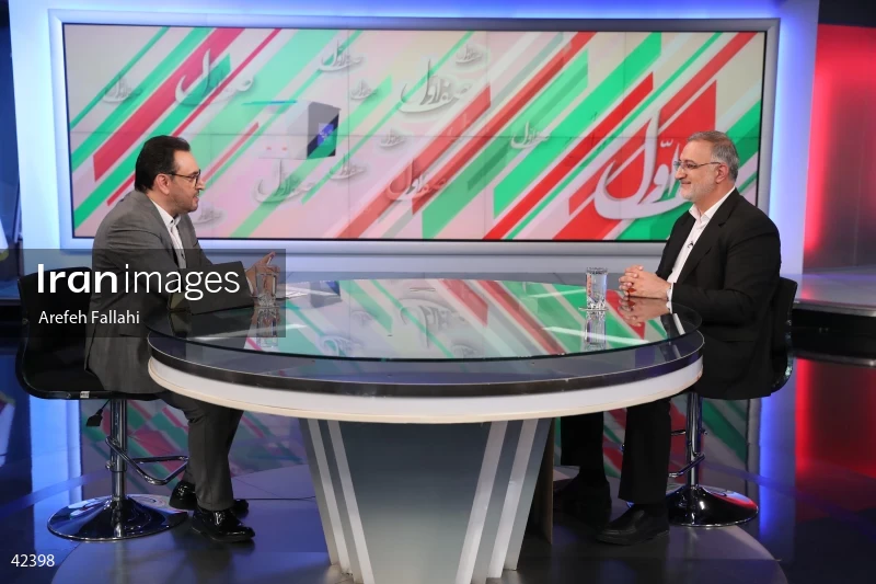 Alireza Zakani on the "Safe Aval (Prime Row)" program on the News Network