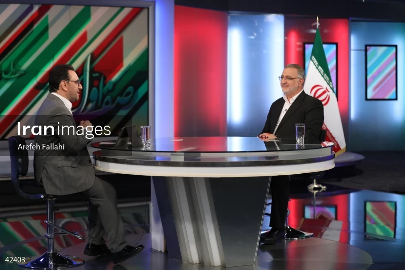 Alireza Zakani on the "Safe Aval (Prime Row)" program on the News Network