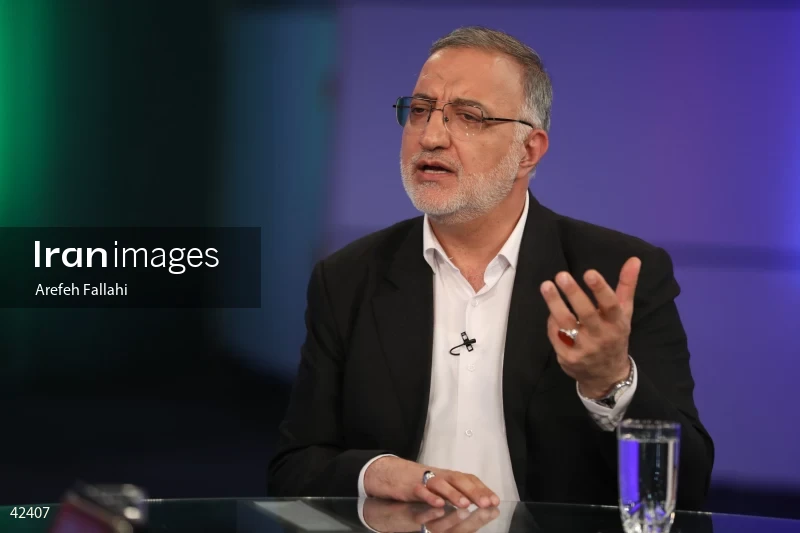 Alireza Zakani on the "Safe Aval (Prime Row)" program on the News Network