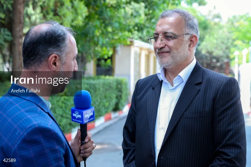 Alireza Zakani on the Political Roundtable program on Channel Three