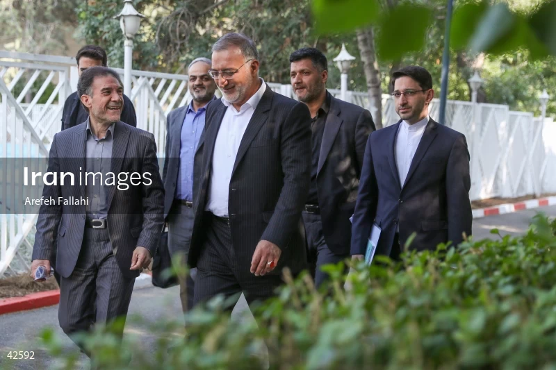 Alireza Zakani on the Political Roundtable program on Channel Three