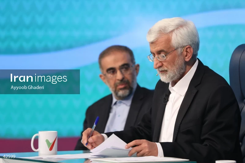 Saeed Jalili on the Cultural Roundtable program on Channel Two