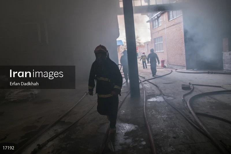 fire in Iran Chasb Company