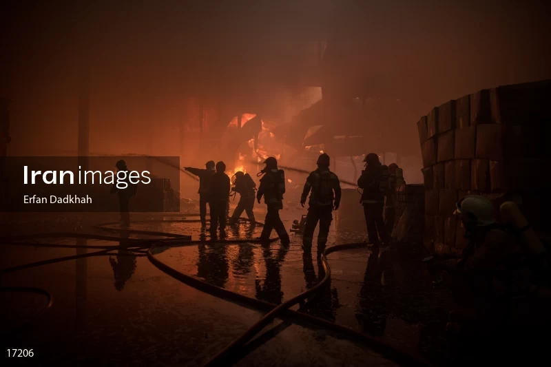 fire in Iran Chasb Company