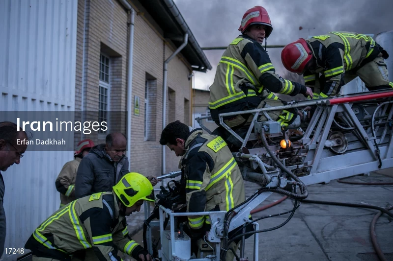 fire in Iran Chasb Company