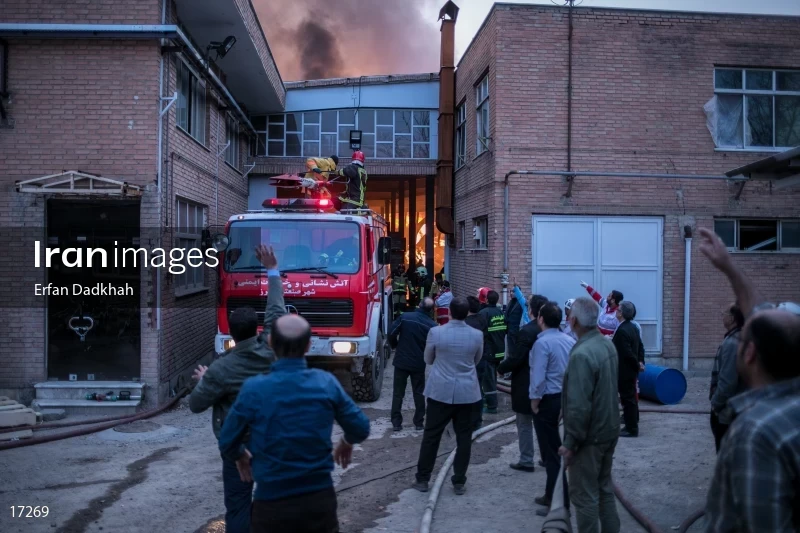 fire in Iran Chasb Company