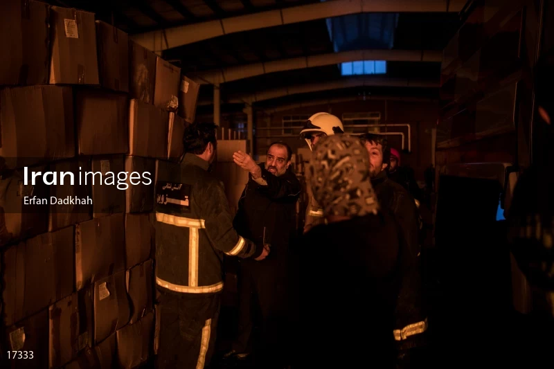 fire in Iran Chasb Company