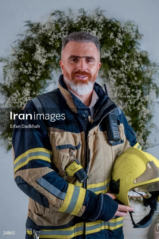 Iranian firefighter