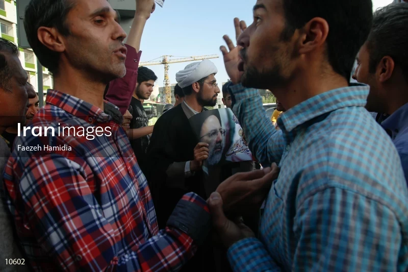 Supporters of Presidential candidates in Tehran