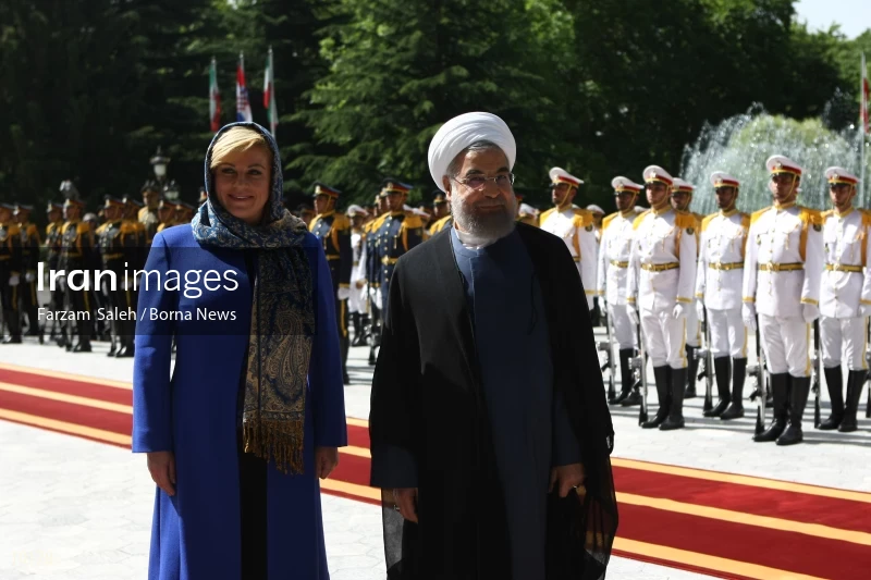 Hassan Rouhani welcomes Kolinda Grabar-Kitarović
