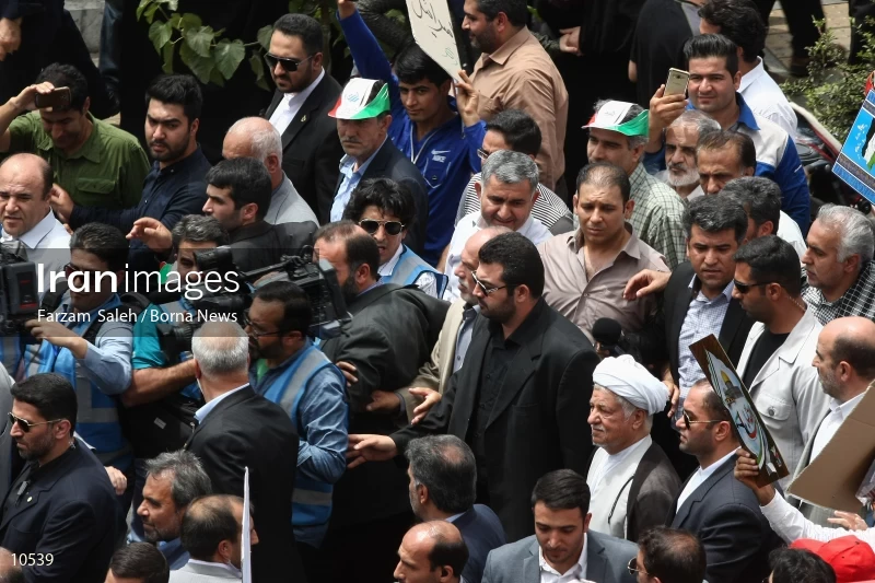 Ayatollah Akbar Hashemi Rafsanjani at Quds Day rally