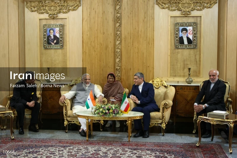 Narendra Modi arrives in Tehran
