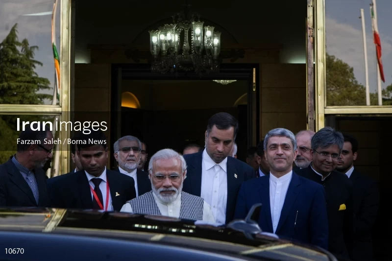 Narendra Modi arrives in Tehran