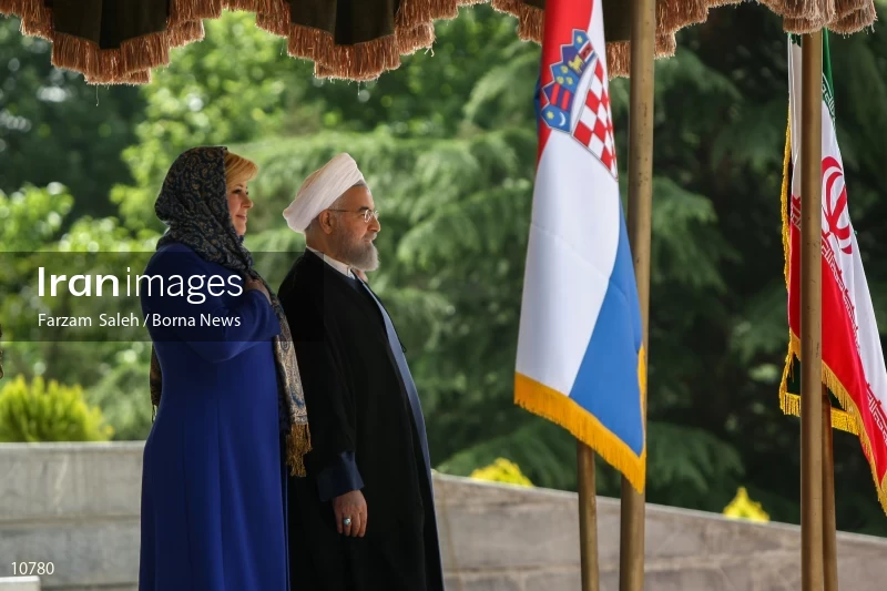 Hassan Rouhani welcomes Kolinda Grabar-Kitarović