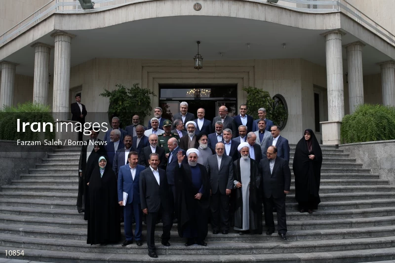 The Last Meeting of Rouhani's First Presidency Cabinet Members