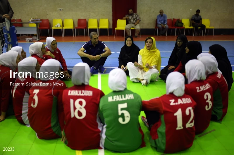 Iranian women’s sitting volleyball team