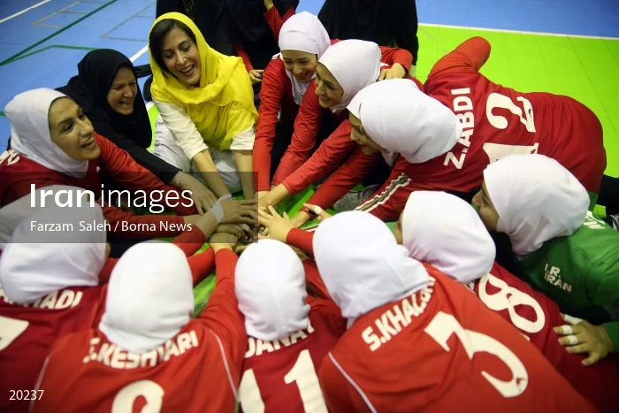 Iranian women’s sitting volleyball team