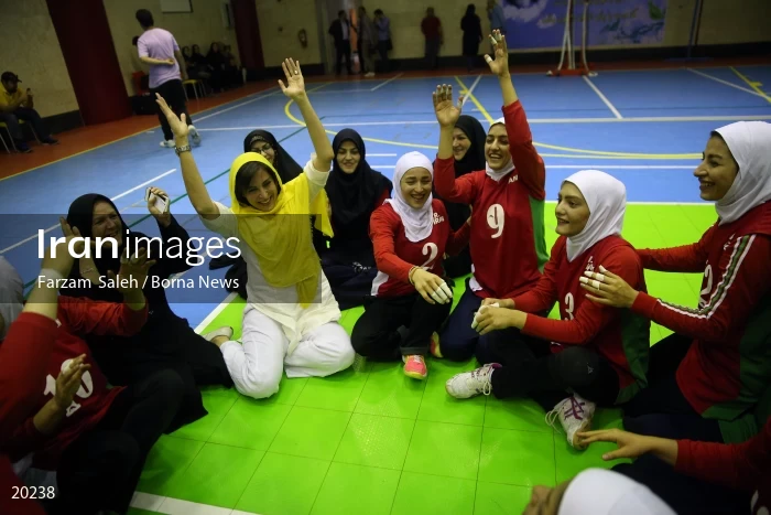 Iranian women’s sitting volleyball team