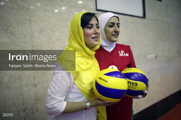 Iranian women’s sitting volleyball team