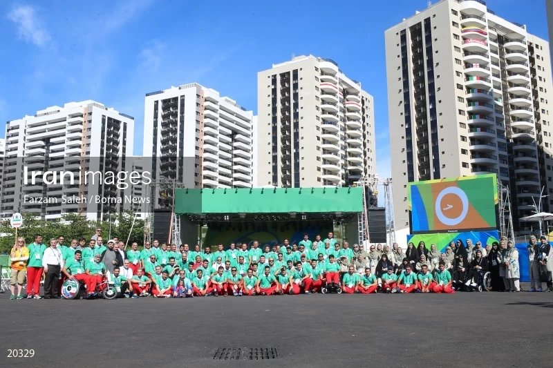 Iran's flag-raising ceremony