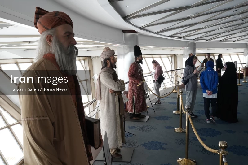 Foreign athletes visit Tehran's Milad Tower