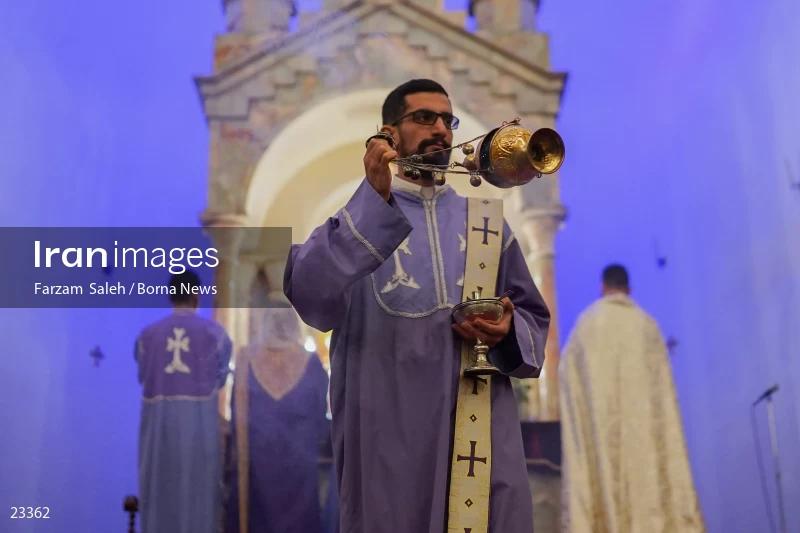 The new year ceremony in the Holy Church of Sarkis
