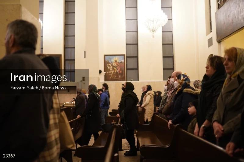 The new year ceremony in the Holy Church of Sarkis