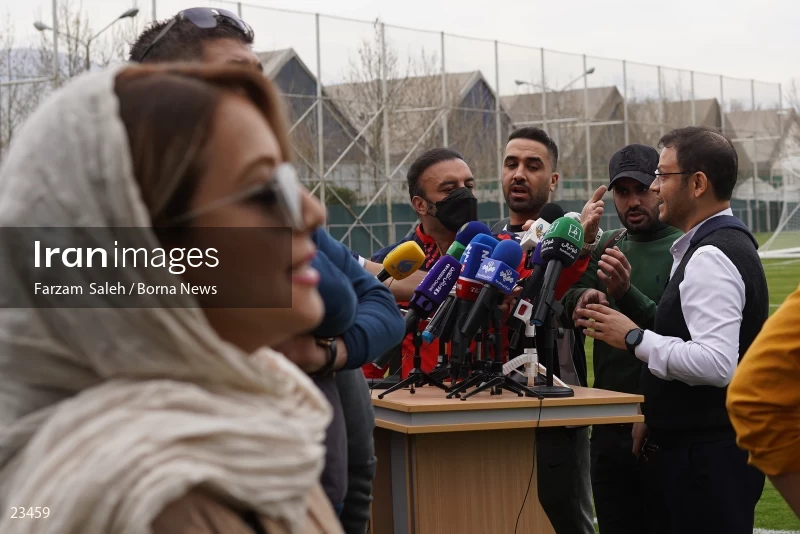 The first training session of the national football team with the presence of Amir Ghalenoei