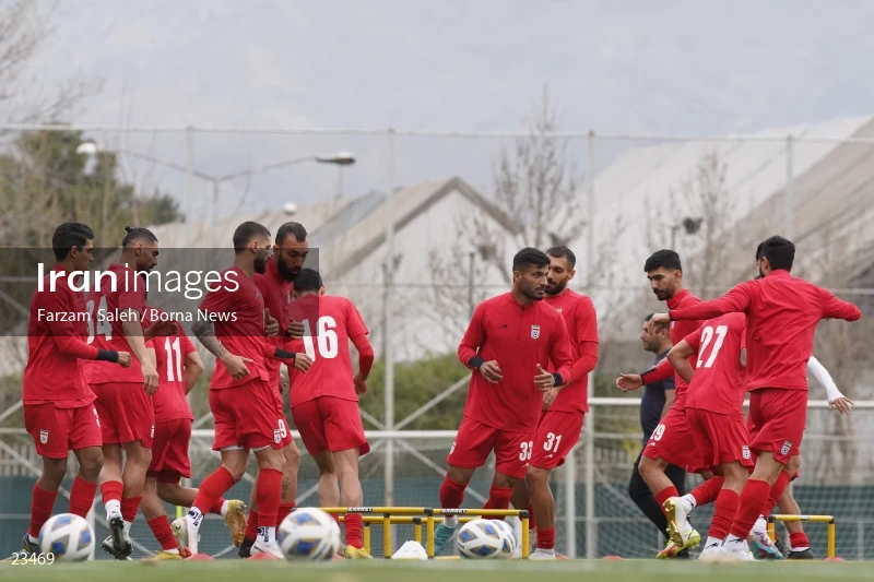 The first training session of the national football team with the presence of Amir Ghalenoei