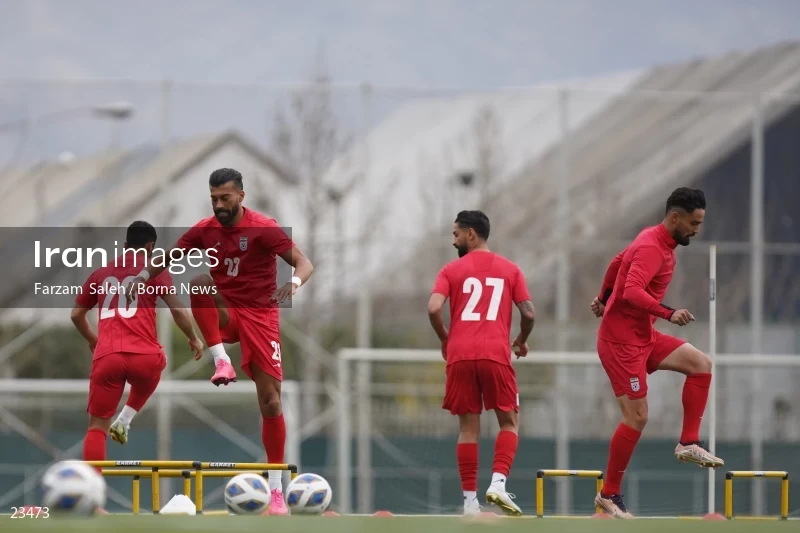 The first training session of the national football team with the presence of Amir Ghalenoei