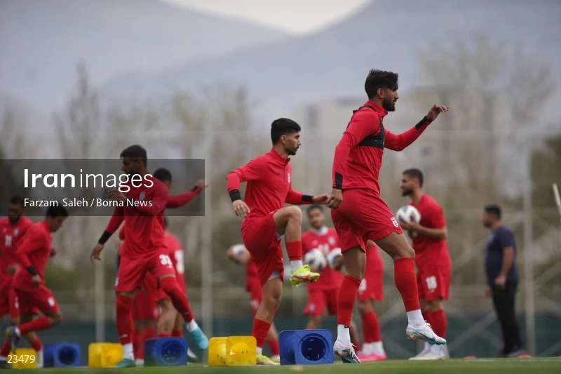 The first training session of the national football team with the presence of Amir Ghalenoei