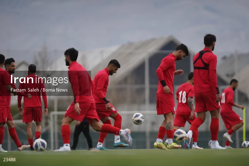 The first training session of the national football team with the presence of Amir Ghalenoei