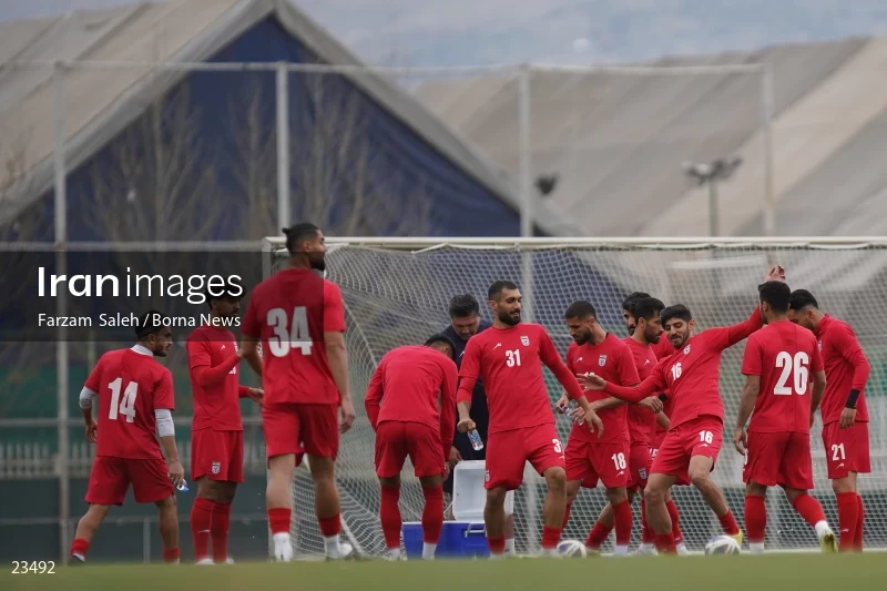 The first training session of the national football team with the presence of Amir Ghalenoei