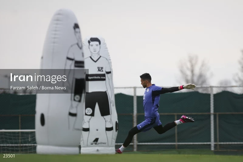 The first training session of the national football team with the presence of Amir Ghalenoei