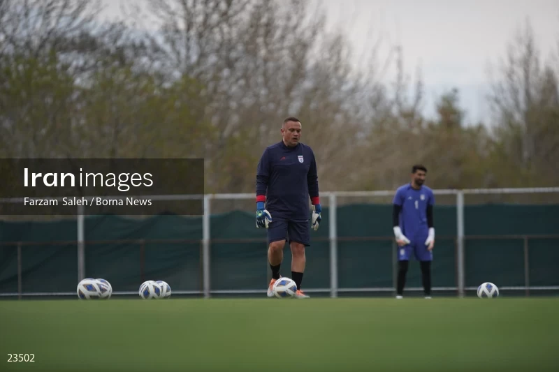 The first training session of the national football team with the presence of Amir Ghalenoei