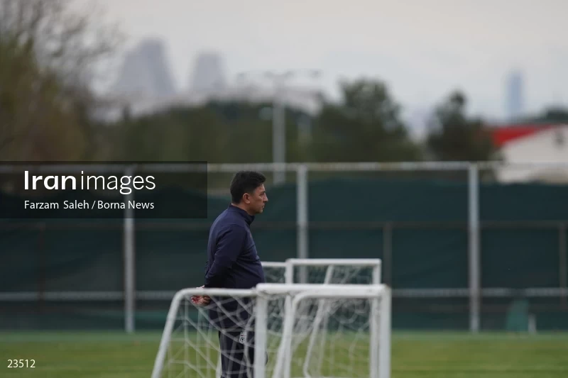 The first training session of the national football team with the presence of Amir Ghalenoei