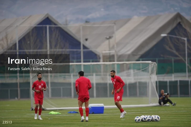 The first training session of the national football team with the presence of Amir Ghalenoei