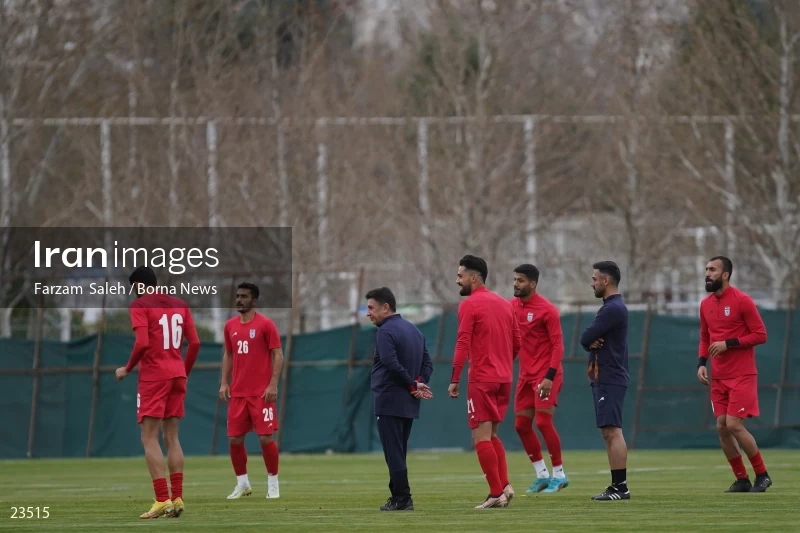 The first training session of the national football team with the presence of Amir Ghalenoei
