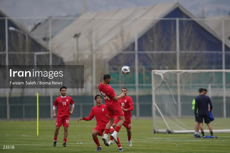 The first training session of the national football team with the presence of Amir Ghalenoei