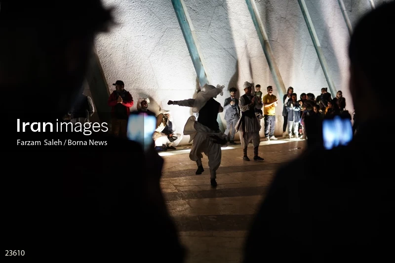 Performing cultural programs in Azadi Square on the first night of spring