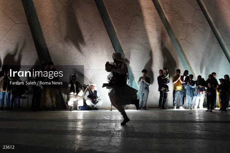 Performing cultural programs in Azadi Square on the first night of spring