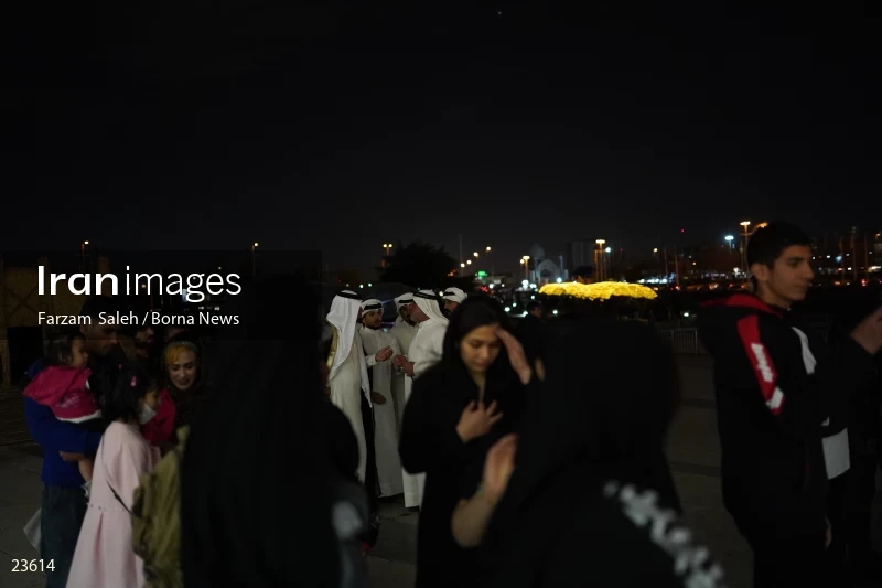 Performing cultural programs in Azadi Square on the first night of spring