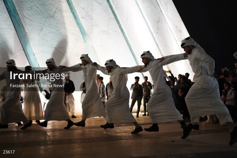 Performing cultural programs in Azadi Square on the first night of spring