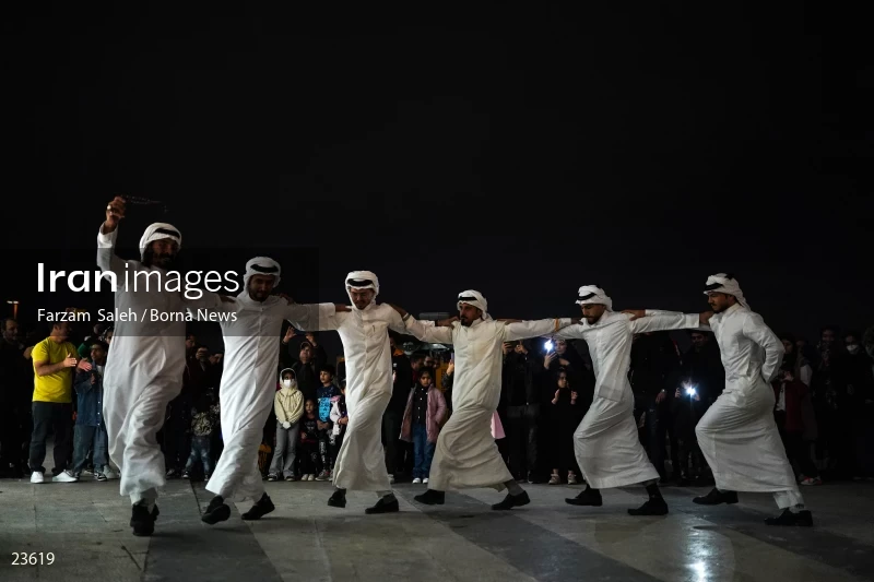Performing cultural programs in Azadi Square on the first night of spring