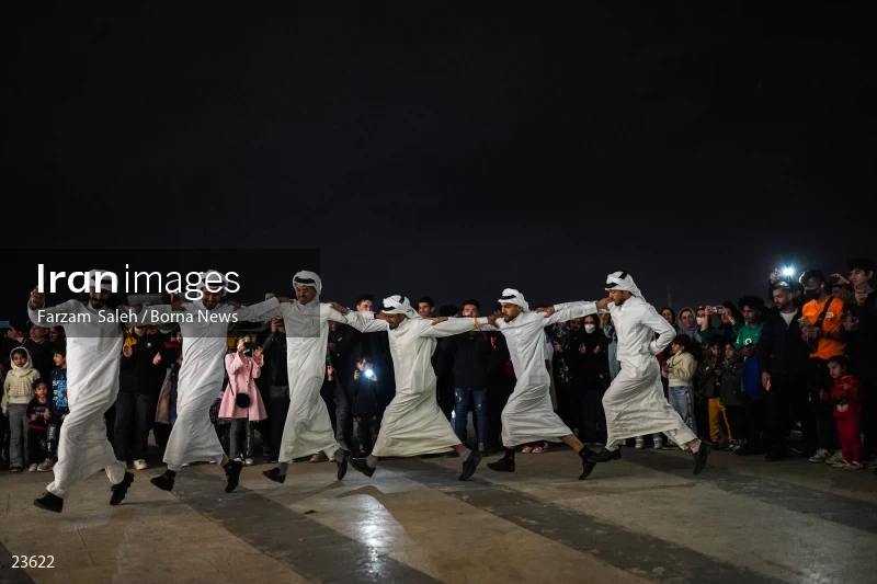 Performing cultural programs in Azadi Square on the first night of spring
